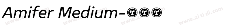 Amifer Medium字体转换